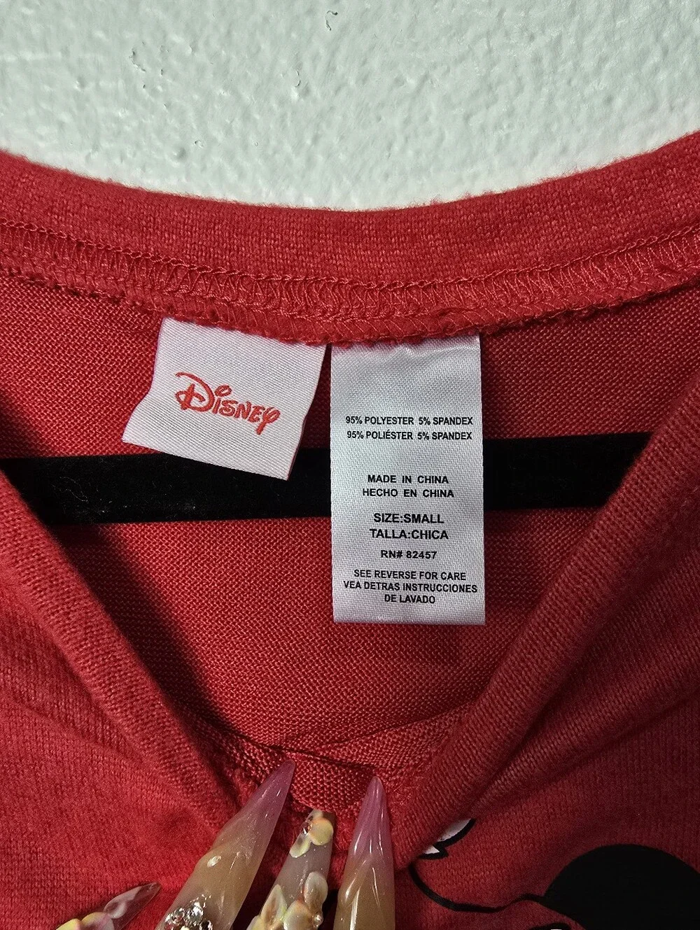Girls Red Mickey Mouse Holiday Pajama Set